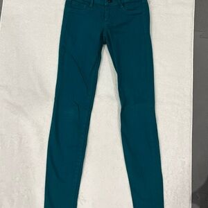 Y2K Bullhead Black Teal Skinny Jeans - Size 0